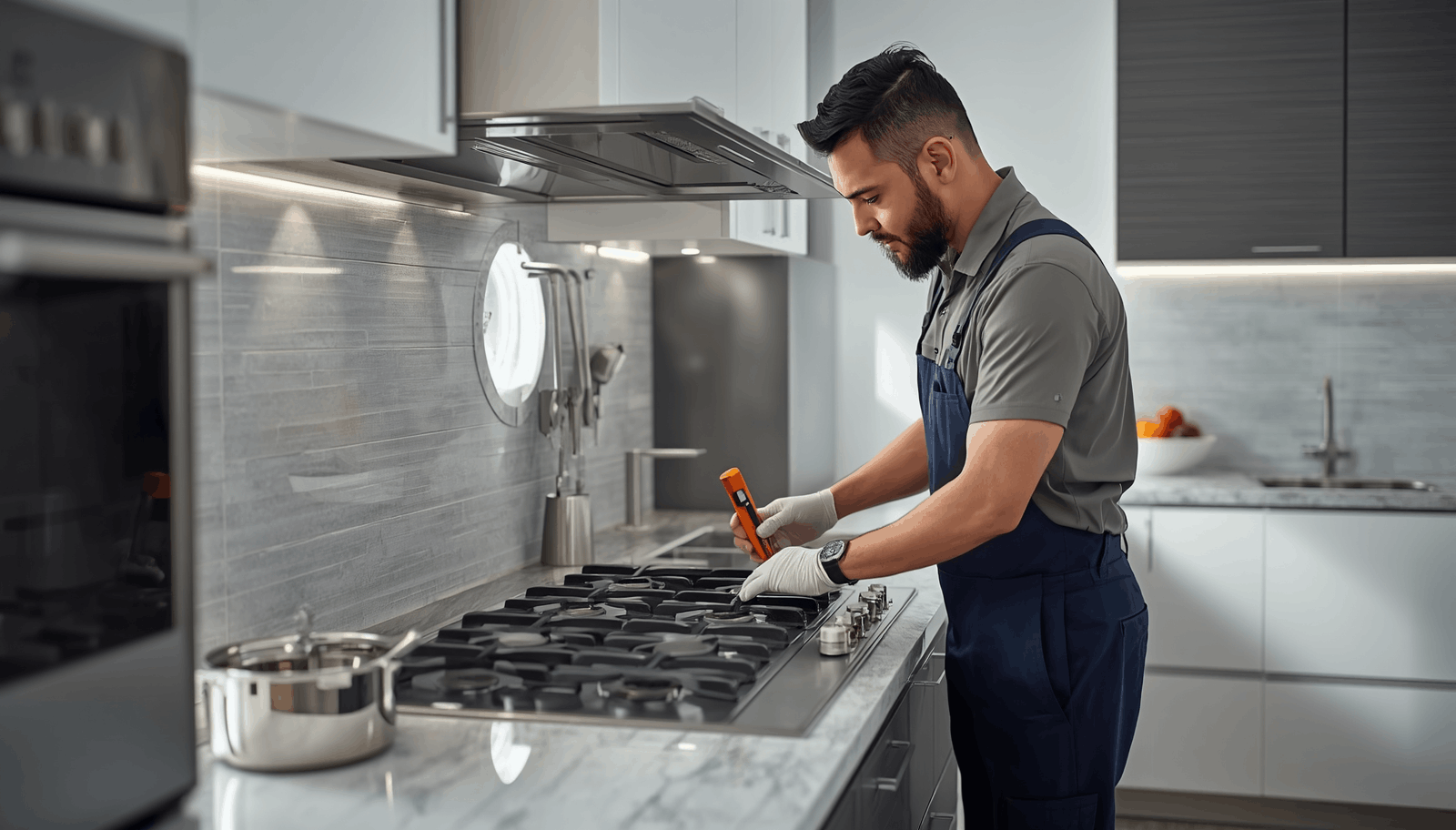 Elica Built-in Hob Repair Service Hyderabad — specialist repair of countertop integrated gas hob