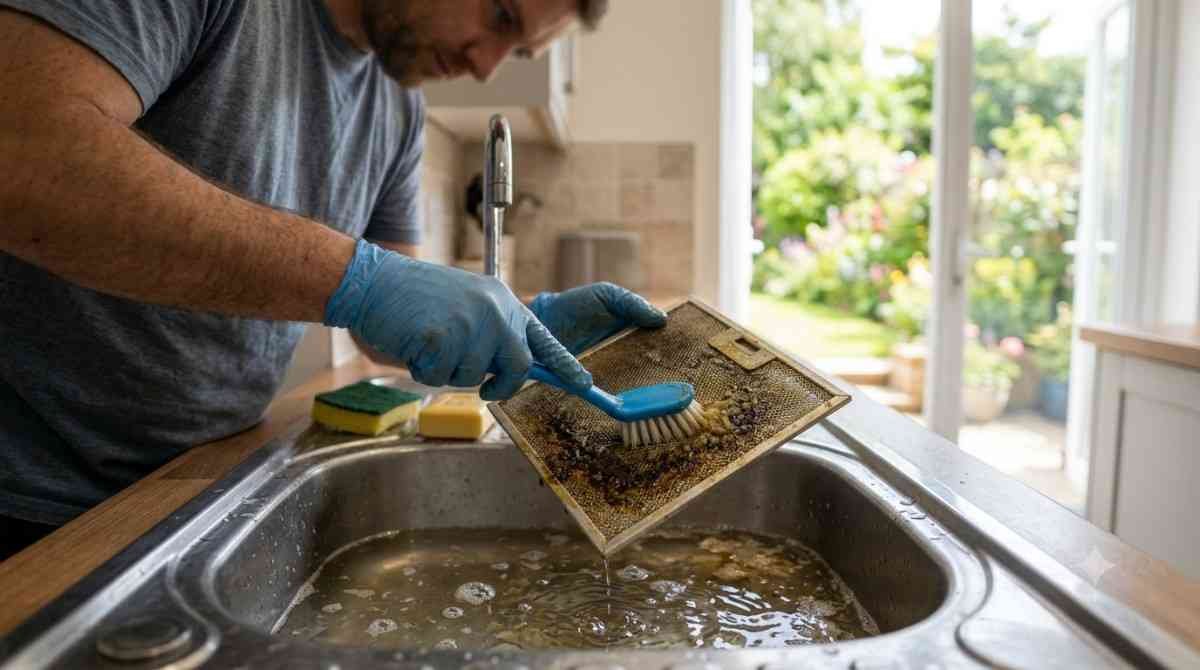 DIY cleaning of Elica chimney filter before calling technician