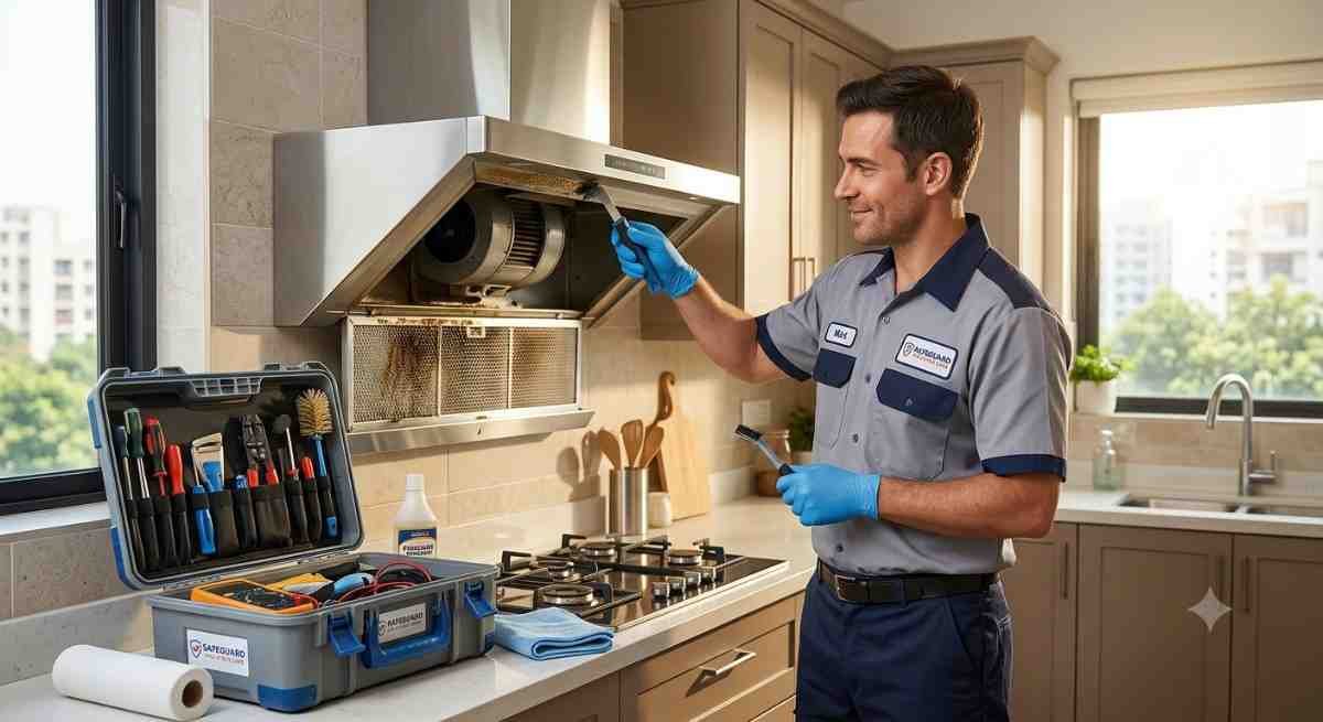 Authorized Elica chimney repair technician providing professional service