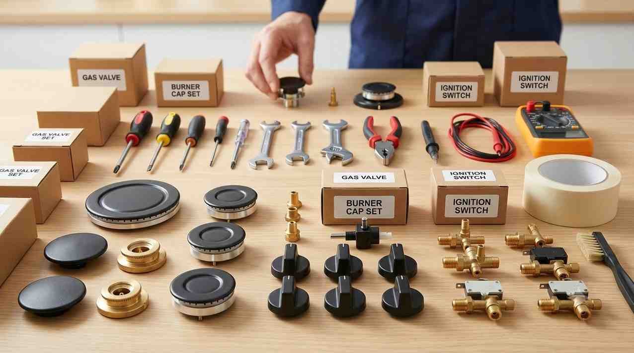 Genuine Elica spare parts used for gas hob repair in Bangalore by authorized service centre