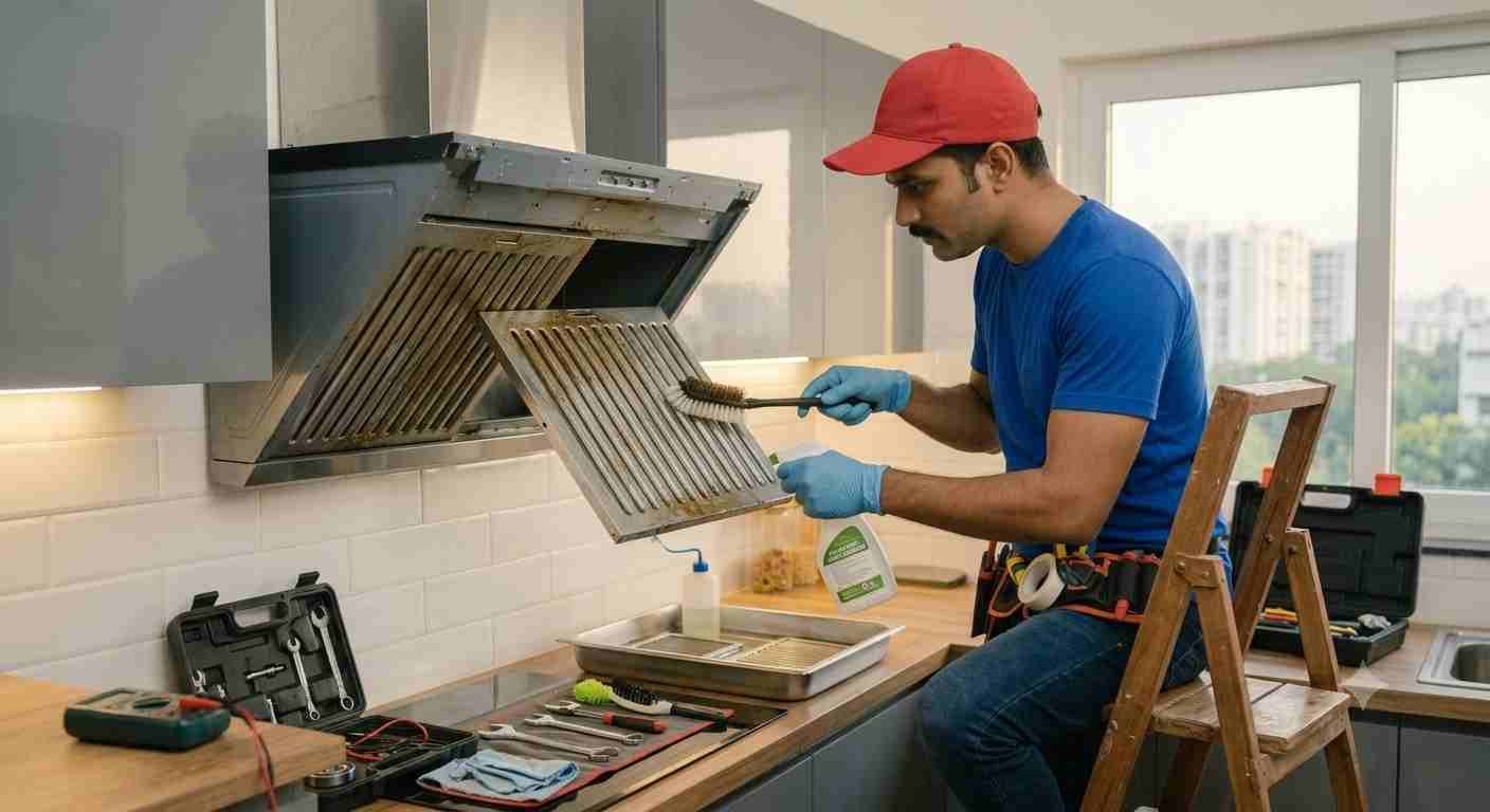 Elica chimney deep cleaning service in Bangalore