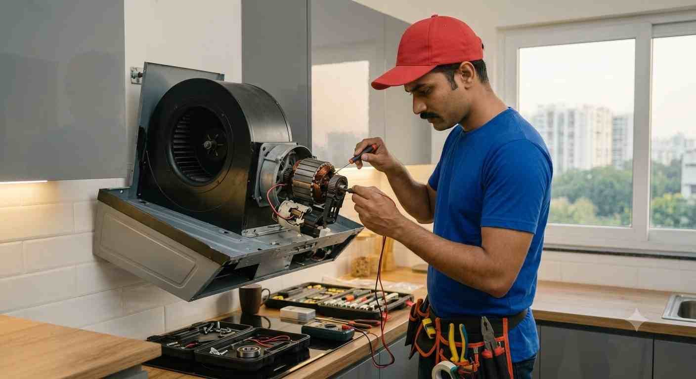 Elica chimney motor repair service Bangalore