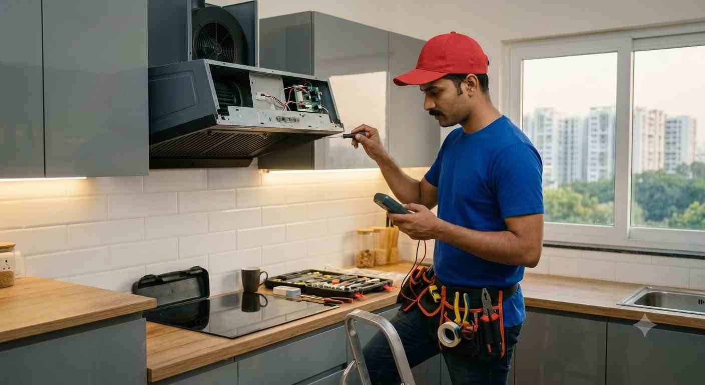 Elica chimney touch panel and control repair Bangalore