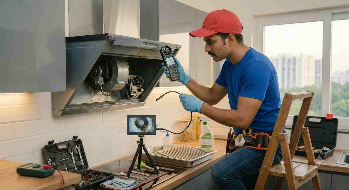 Elica chimney suction repair technician in Bangalore